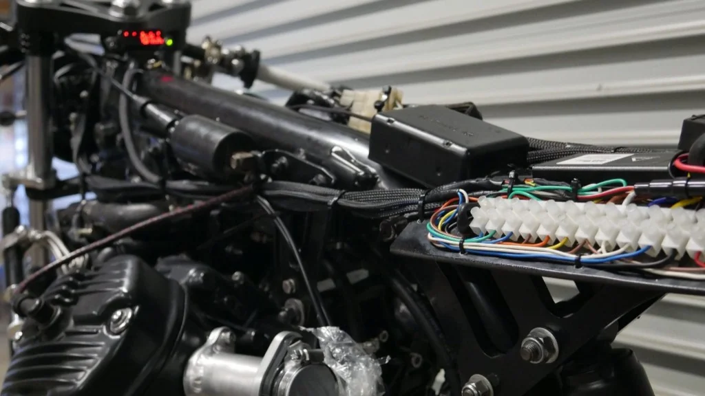 Motorcycle electrical wiring harness
