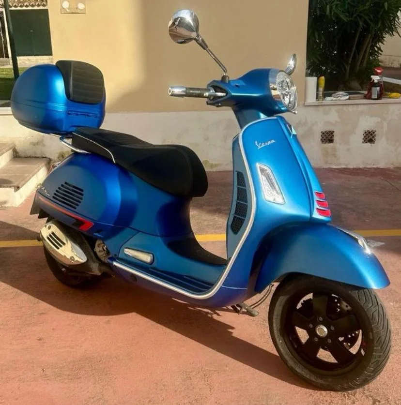 Vespa vor der Moto-Scan-Inspektion